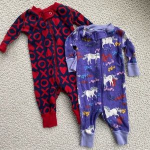Hanna Andersson 0-3 Month Pajama Bundle